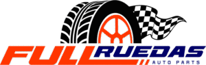 Logo de Full Ruedas Auto Parts diseñado por Christian Rios