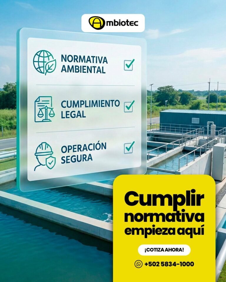 Creativo de campaña para Ambiotec: cumplir la normativa ambiental, legal y de operación segura