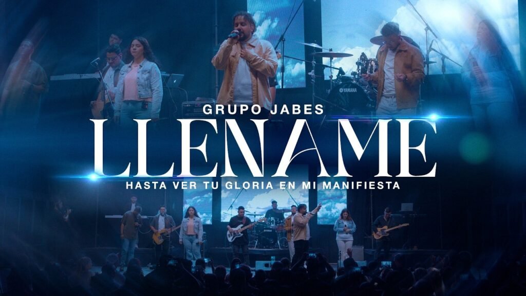 Edición de videos musicales: fotograma del video en vivo «Lléname» de Grupo Jabes